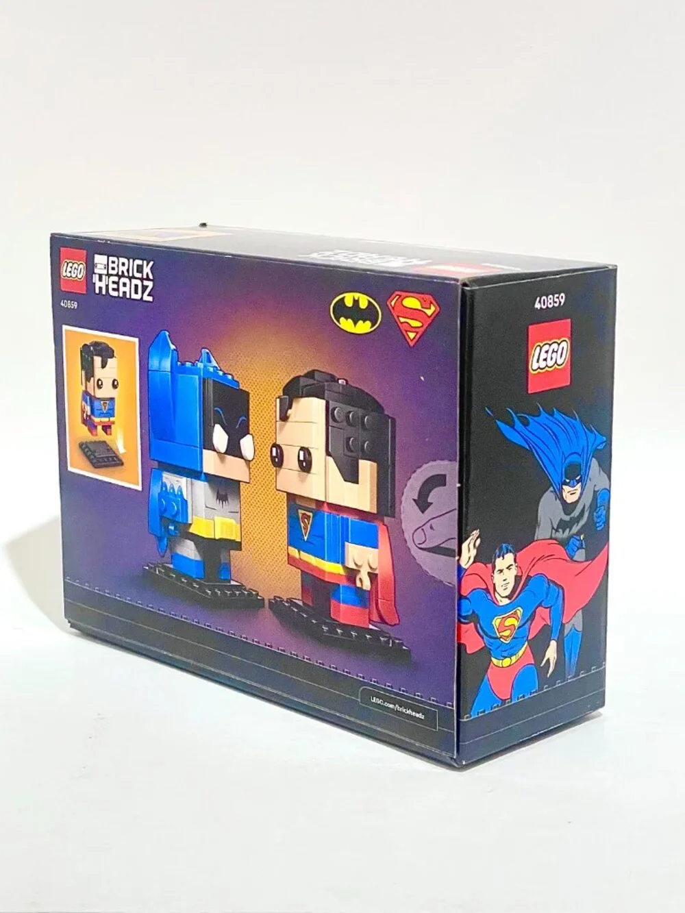 Lego Brickheadz 40859 Golden Age Superman and Batman Figures NIB New in Hand